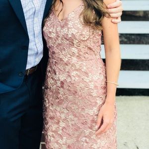 Champagne colored Express dress